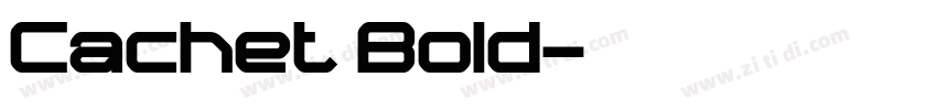 Cachet Bold字体转换
